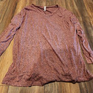 Zenana Outfitters Red & Black Long Sleeve Tee